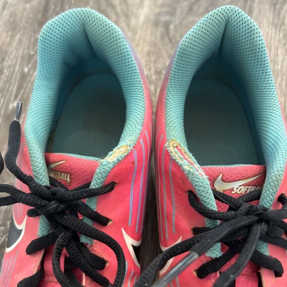 Nike Pink Hyperdiamond 3 Keystone AO7938-601 Softball Cleats Size 6Y - Picture 7 of 9